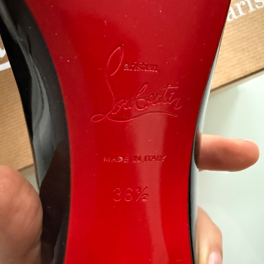 Christian Louboutin Kate 85mm Patent Pump - 36.5 - Picture 5 of 10